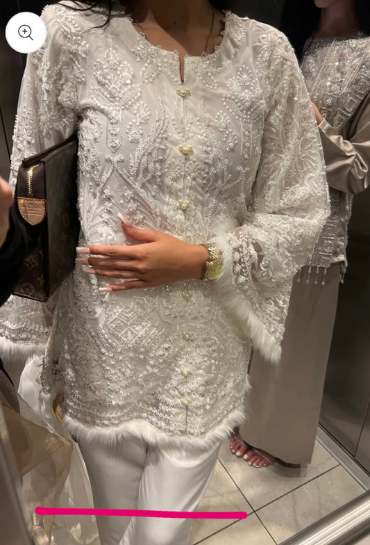 HANA Feather LONG length kameez