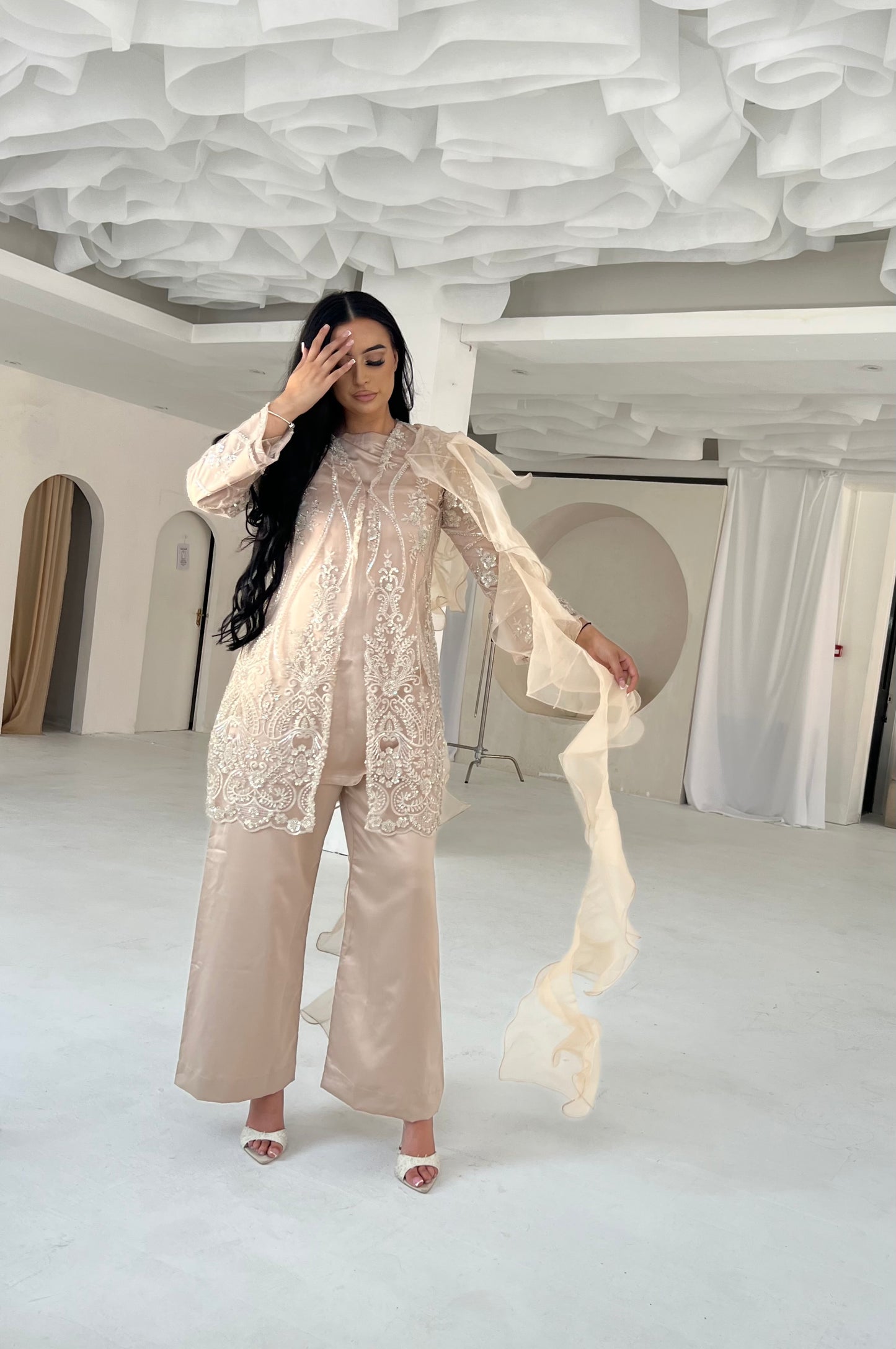 JINA Beige (5pc) Includes 2 Trousers