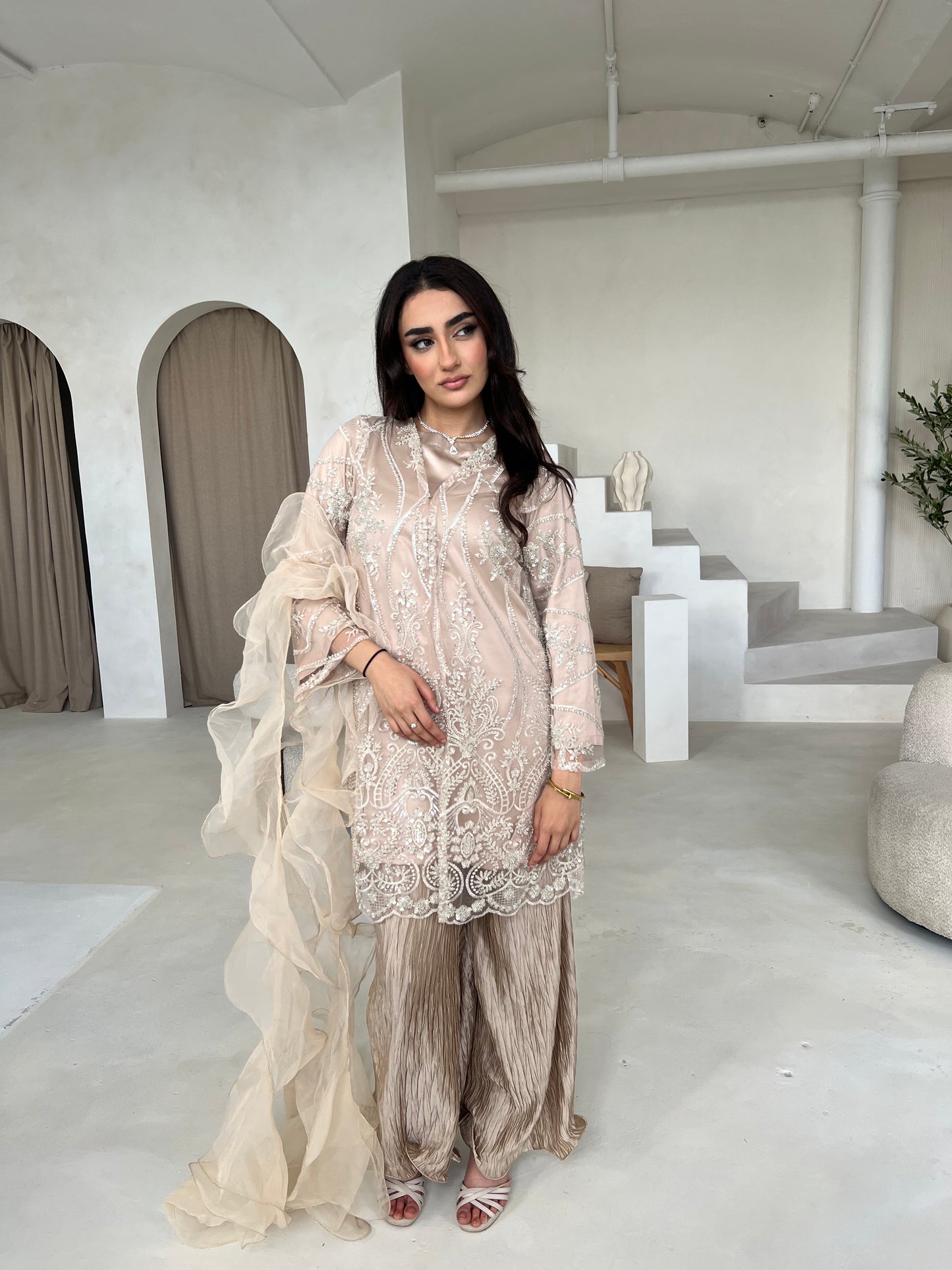 JINA Beige (5pc) Includes 2 Trousers