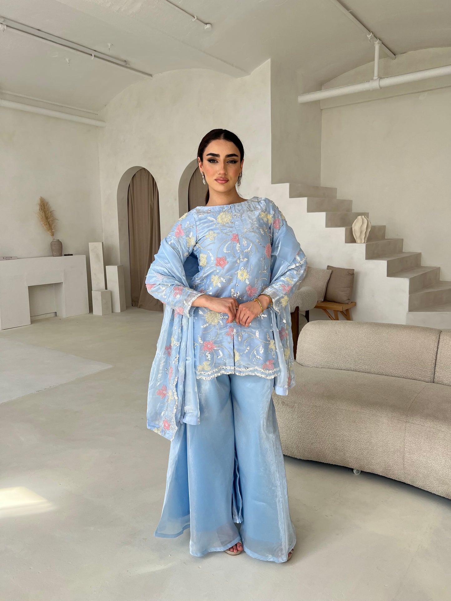 ASIYA Floral Blue (3pc)
