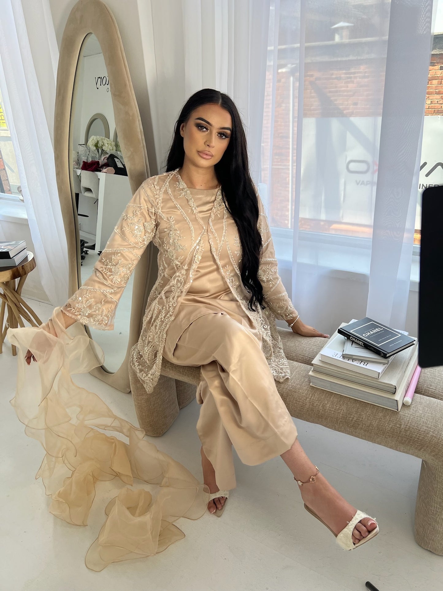 JINA Beige (5pc) Includes 2 Trousers