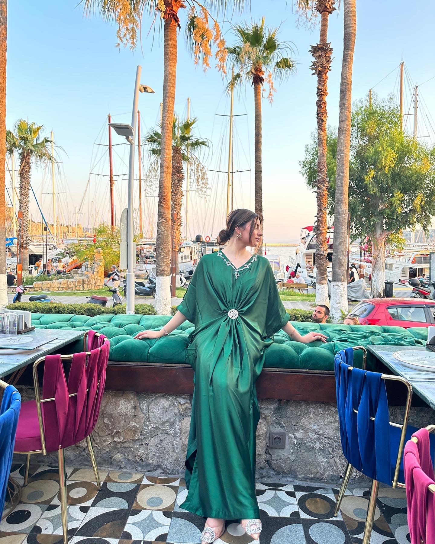 ZOHA GREEN (2 piece- Trousers included)