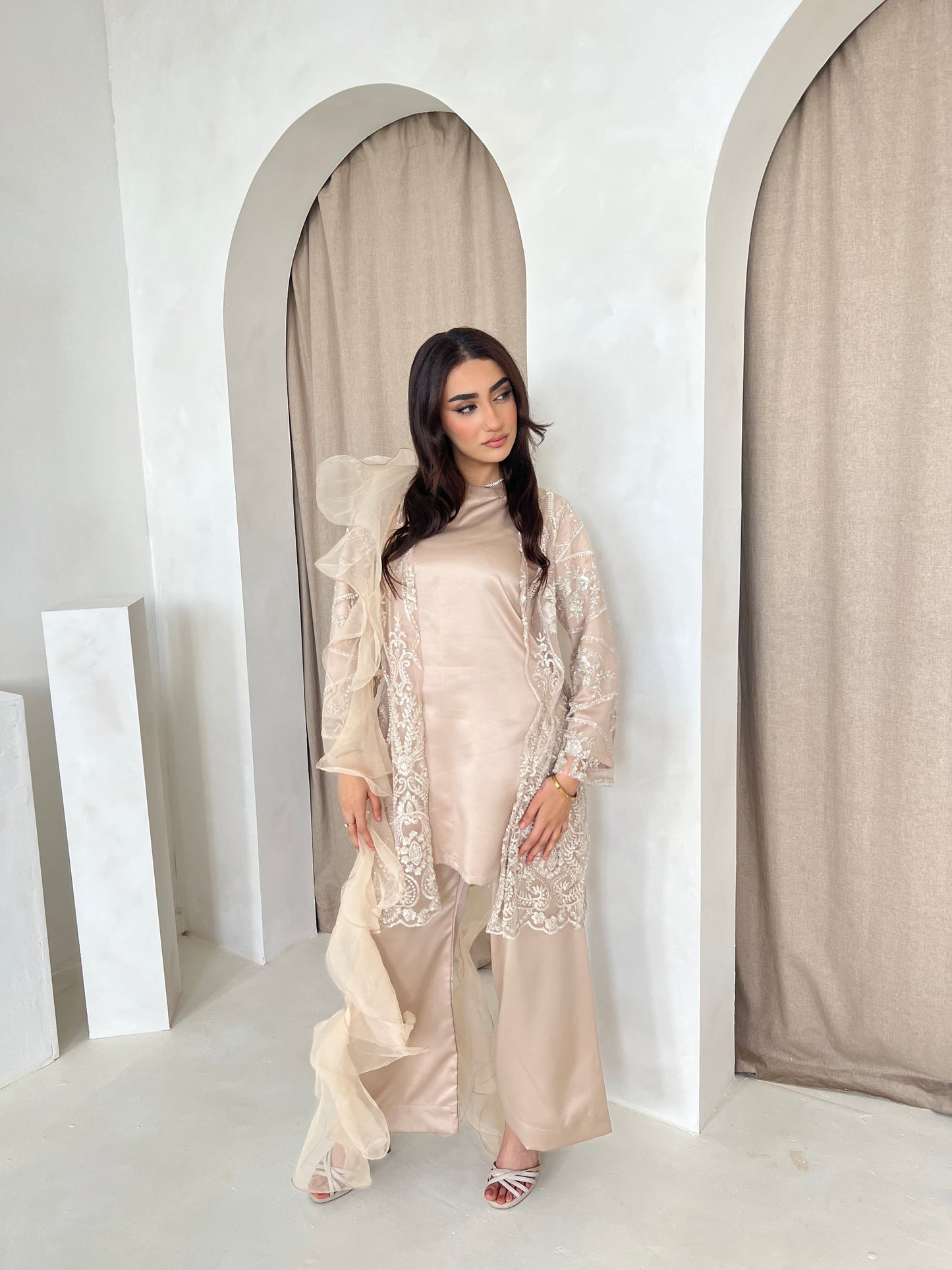 JINA Beige (5pc) Includes 2 Trousers