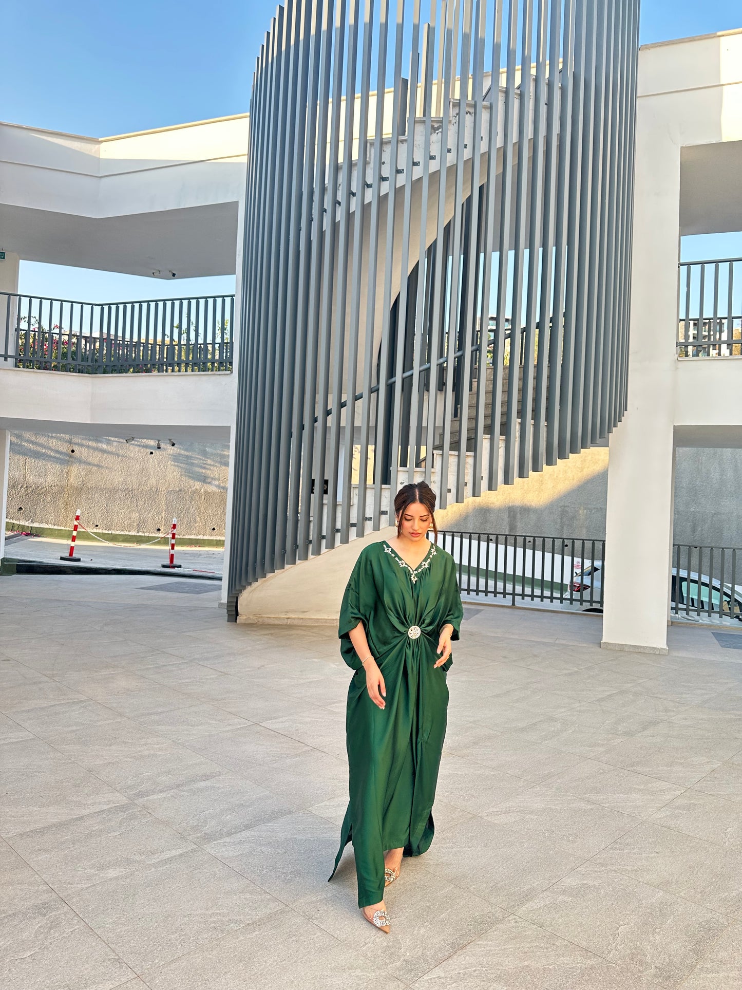 ZOHA GREEN (2 piece- Trousers included)