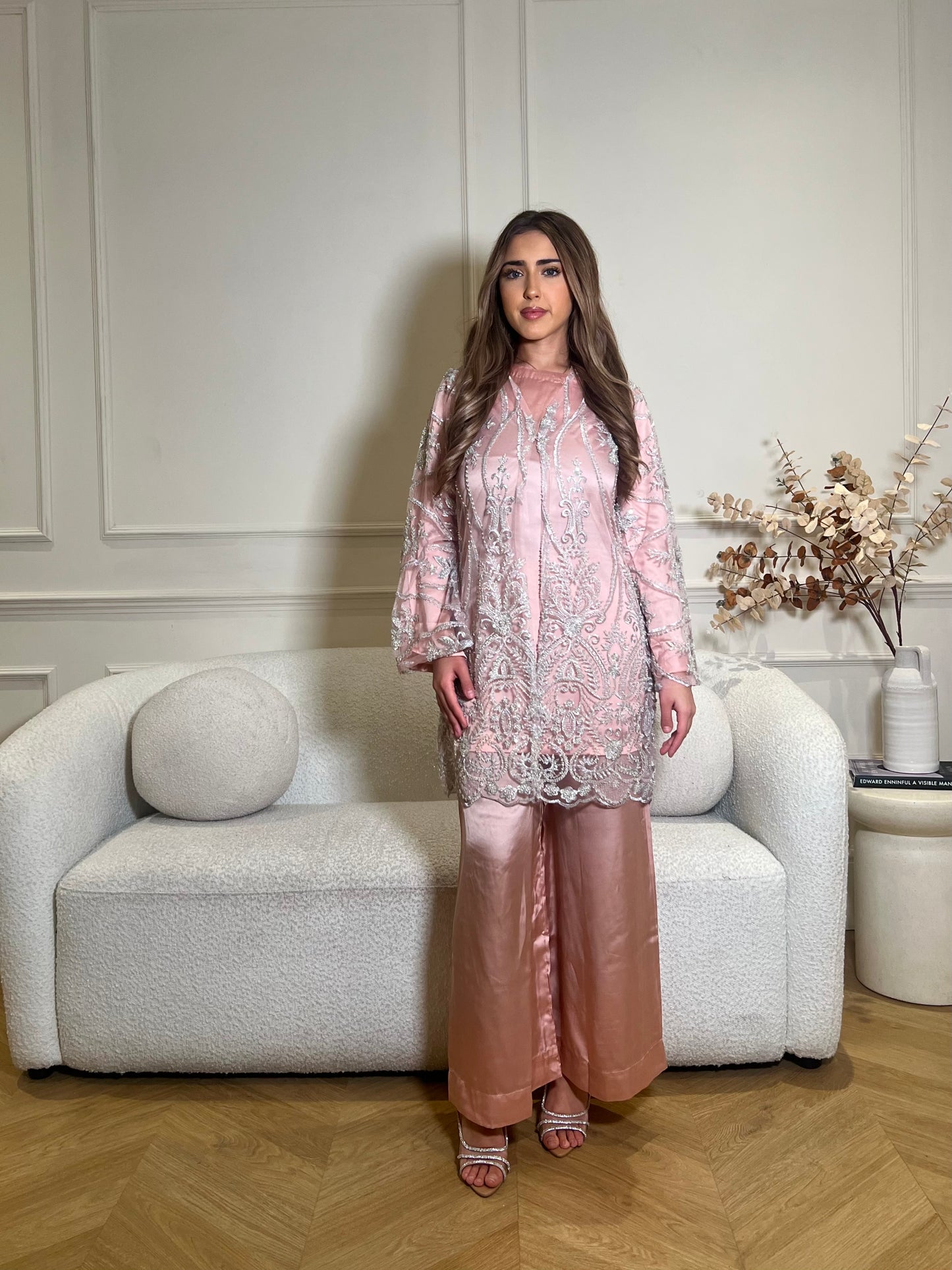 JINA Rose (4pc includes ruffle dupatta)