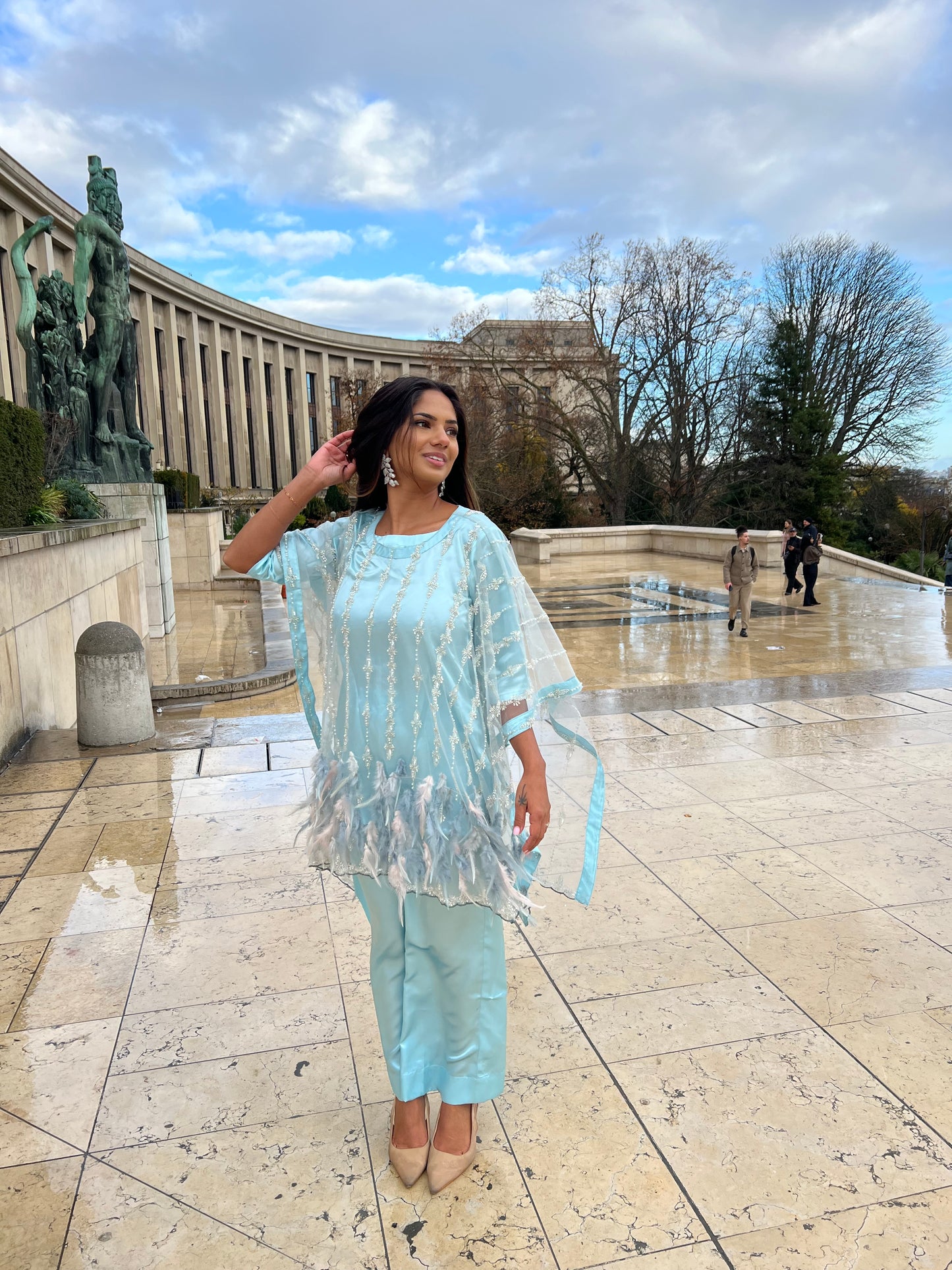 LEYA Feather Blue (4pc)