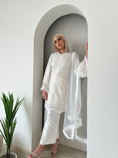 HANA Feather LONG length kameez