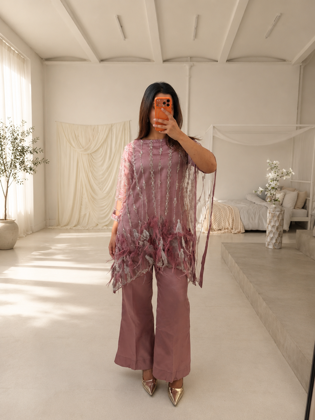 LEYA Feather Mauve (4pc)