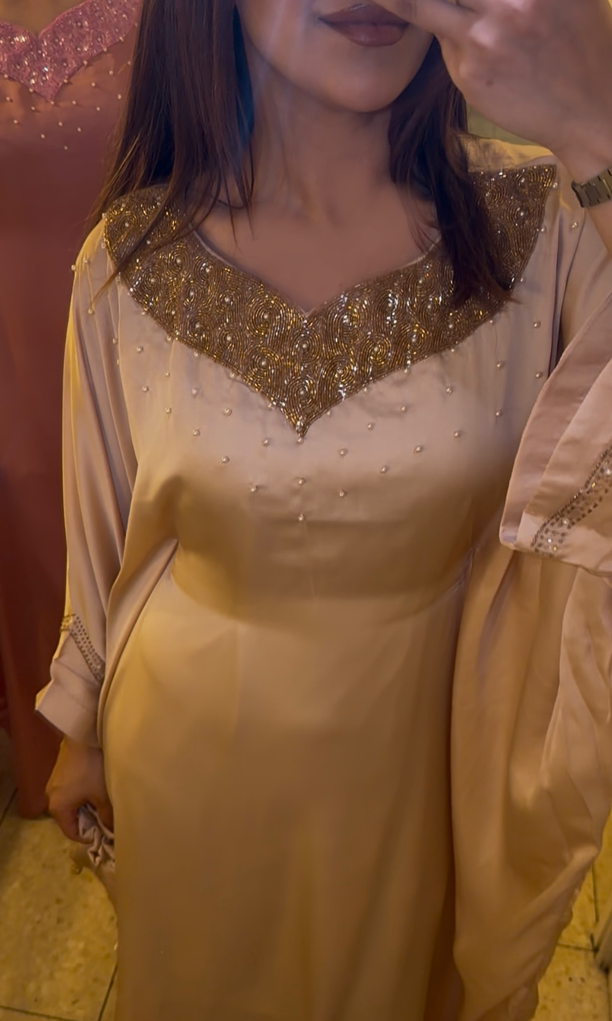 Sierra Pearl Nude (Potli Bag Included)