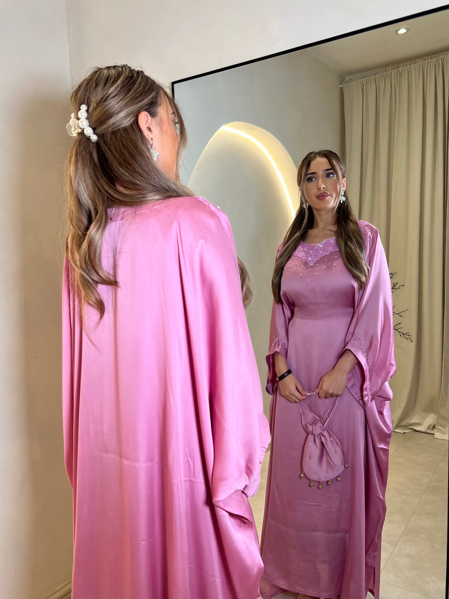 Sierra Pearl Rose (Potli Bag Included)