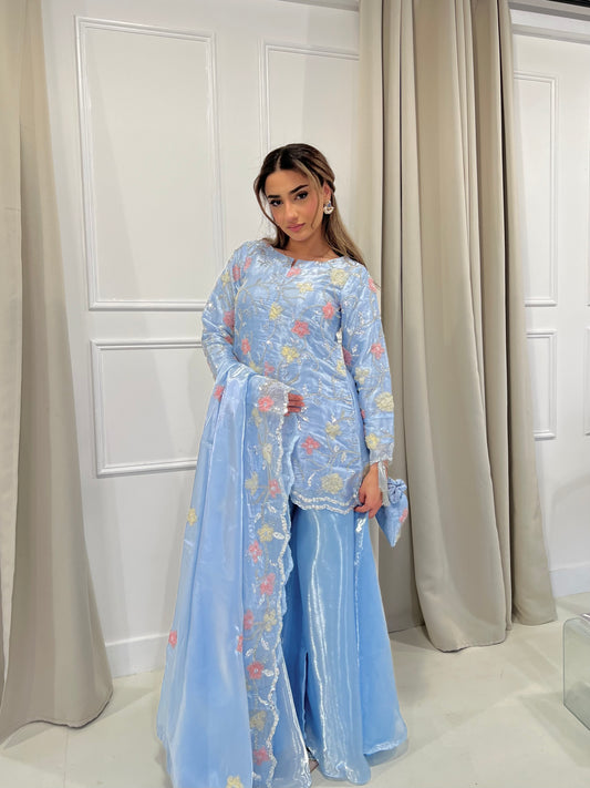 ASIYA Floral Blue (4pc)