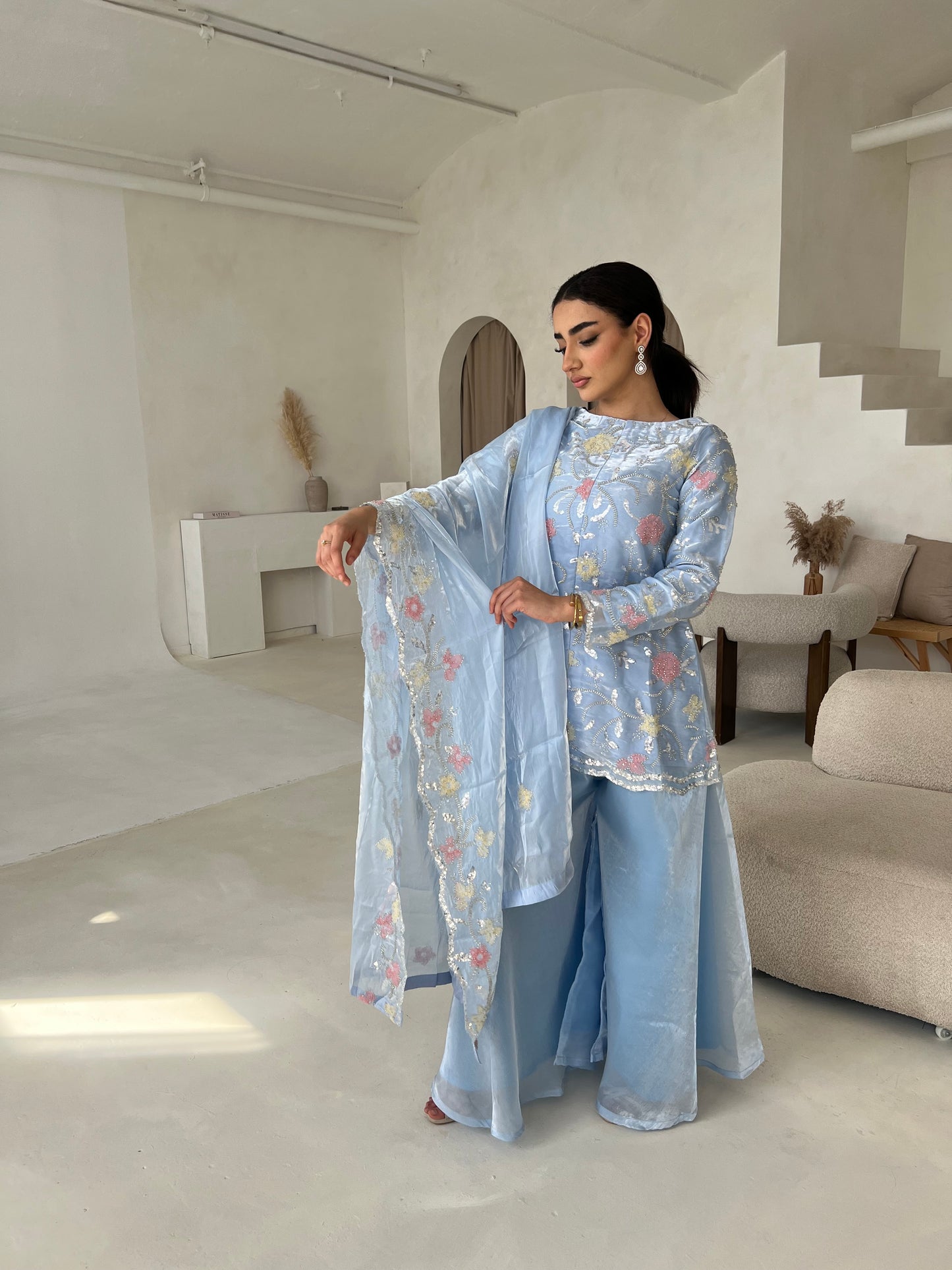 ASIYA Floral Blue (3pc)