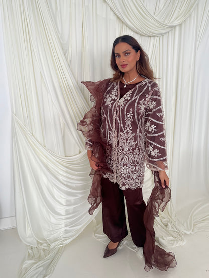 JINA Brown (5pc) Includes 2 Trousers