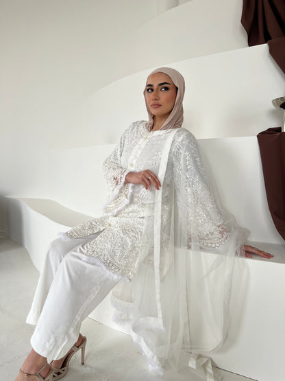 HANA Feather LONG length kameez