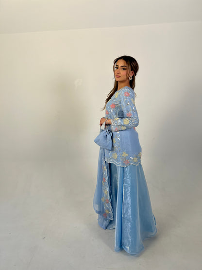 ASIYA Floral Blue (4pc)