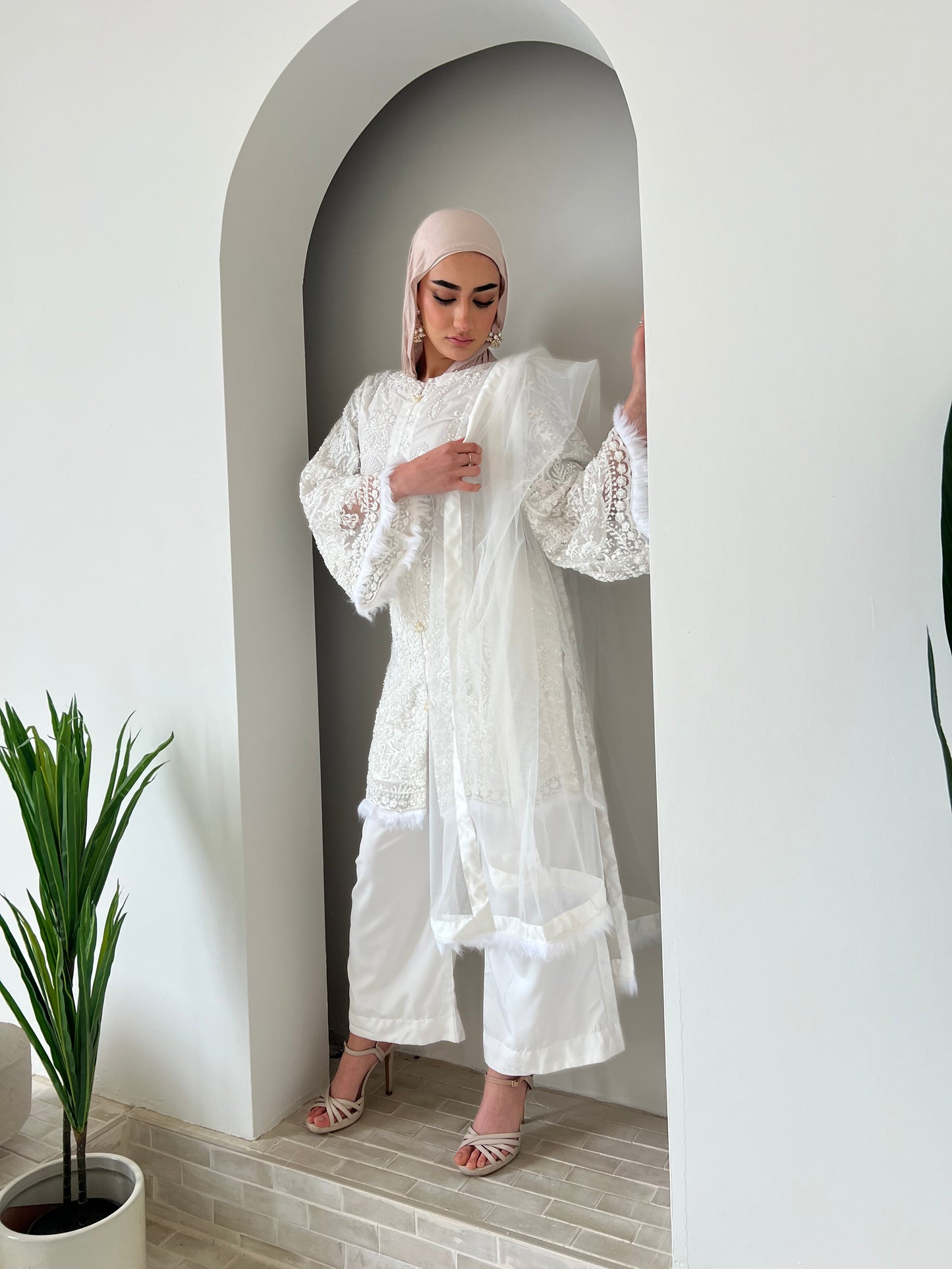 HANA Feather LONG length kameez