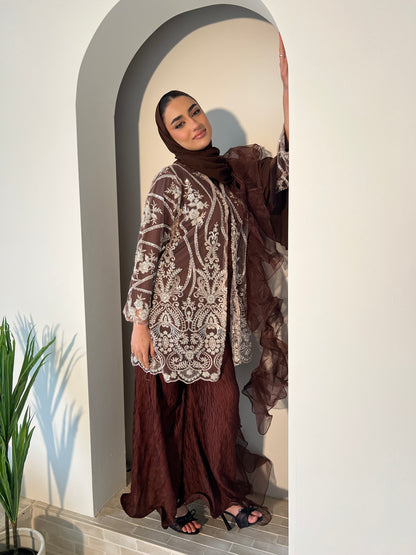 JINA Brown (5pc) Includes 2 Trousers