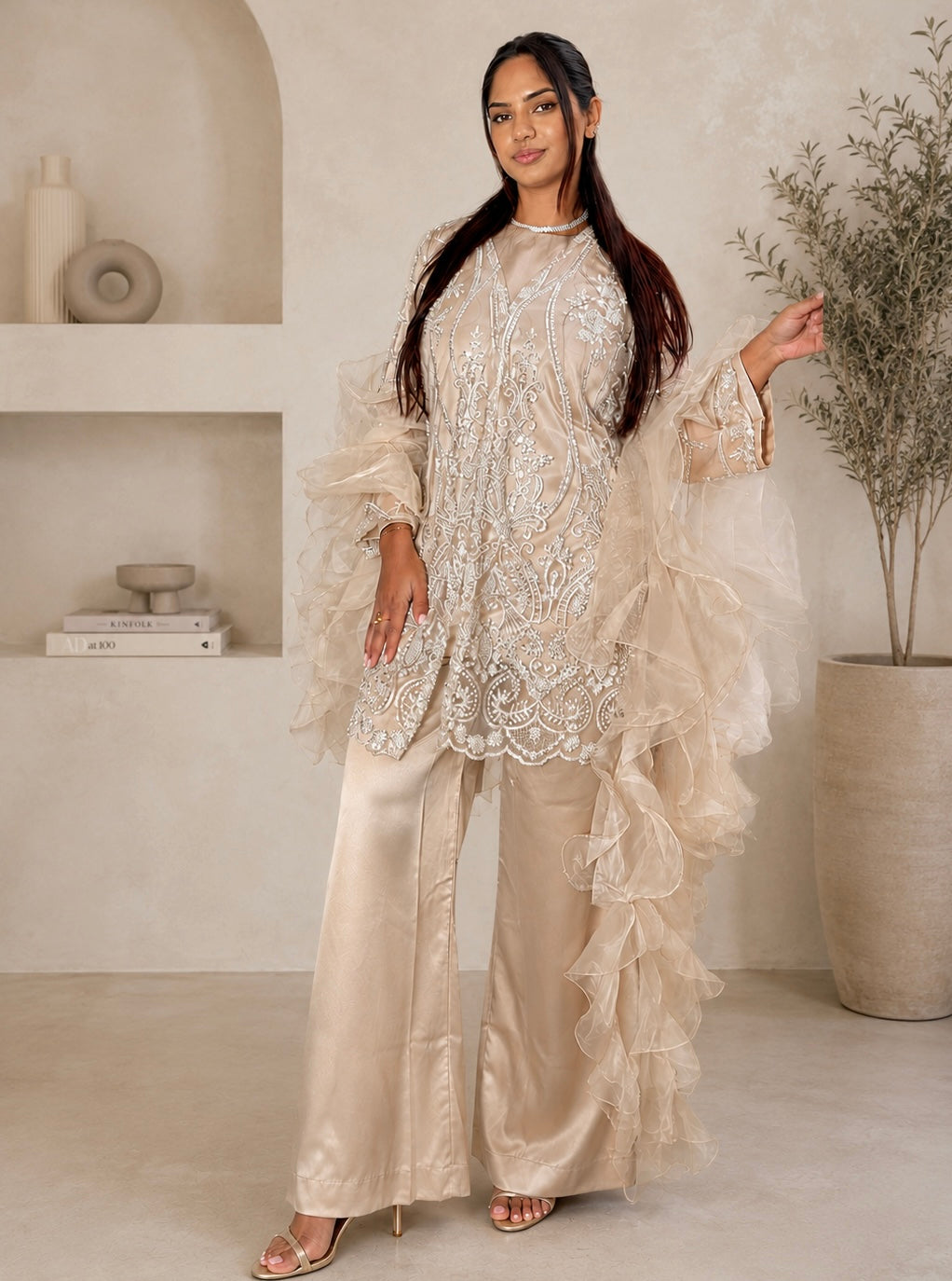 JINA Beige (5pc) Includes 2 Trousers