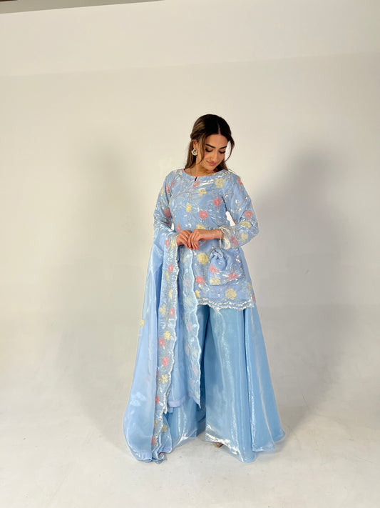 ASIYA Floral Blue (4pc)