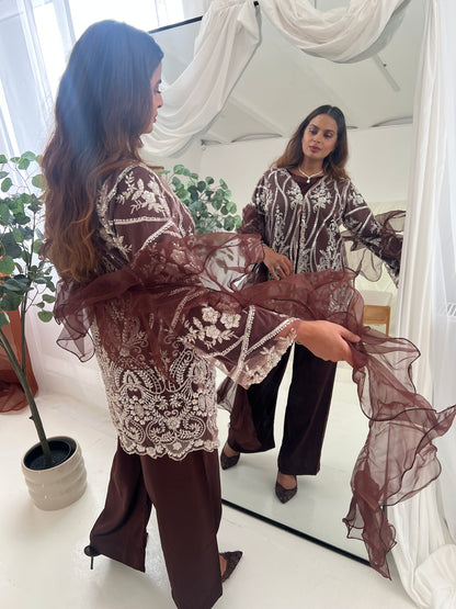 JINA Brown (5pc) Includes 2 Trousers