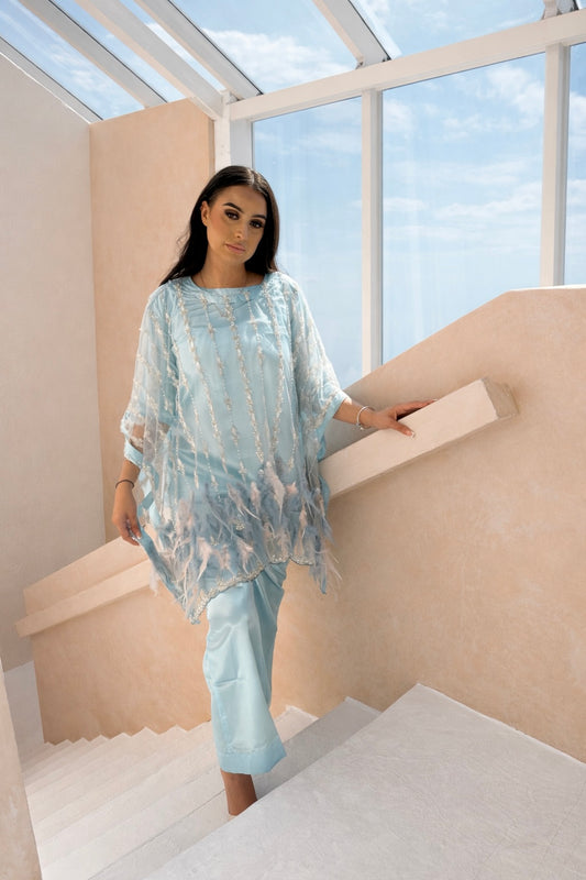 LEYA Feather Blue (4pc)