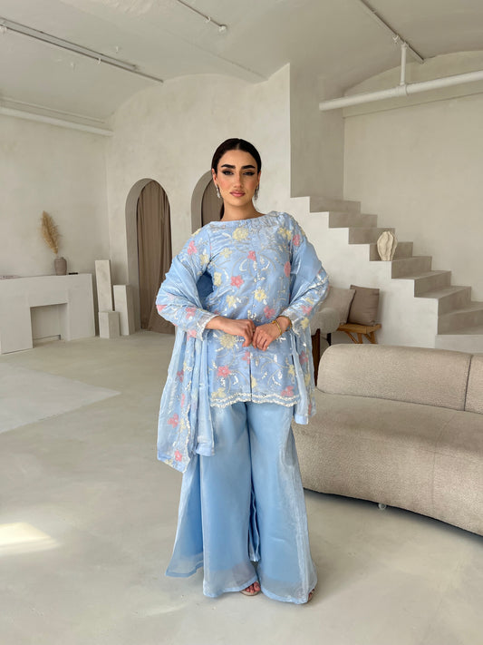 ASIYA Floral Blue (3pc)
