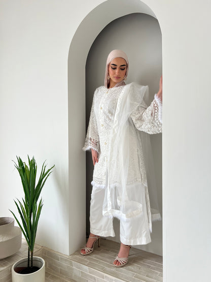 HANA Feather LONG length kameez