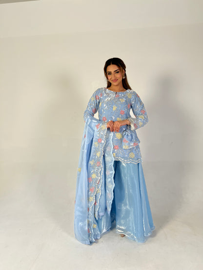 ASIYA Floral Blue (4pc)