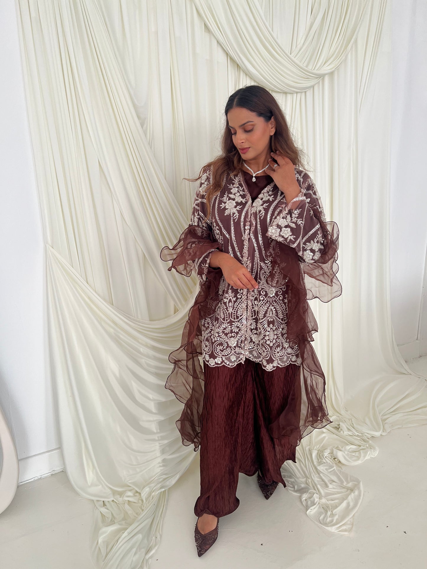 JINA Brown (5pc) Includes 2 Trousers