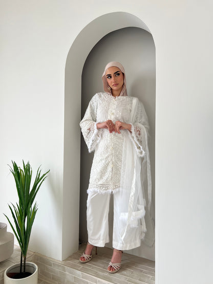 HANA Feather LONG length kameez