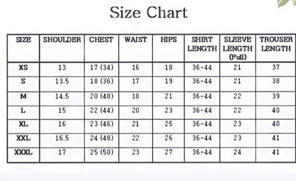 lia-luxe-cape-grey-3pc Size-chart