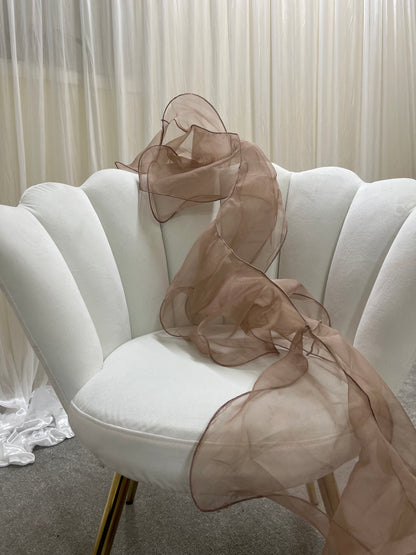 pakistani dupatta mocha organza