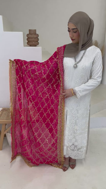 Chiffon Dori Work Dupatta *includes more colour options*